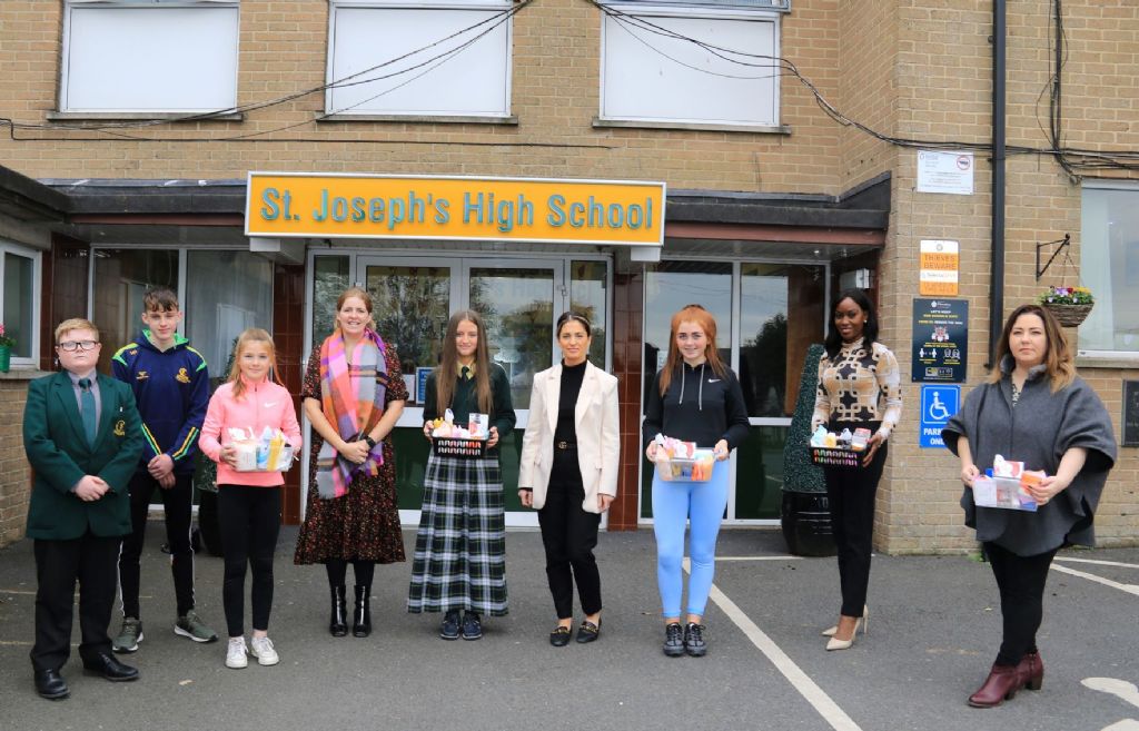 fv photo 1 the pink present programme launch at st josephs hs crossmaglenjpg