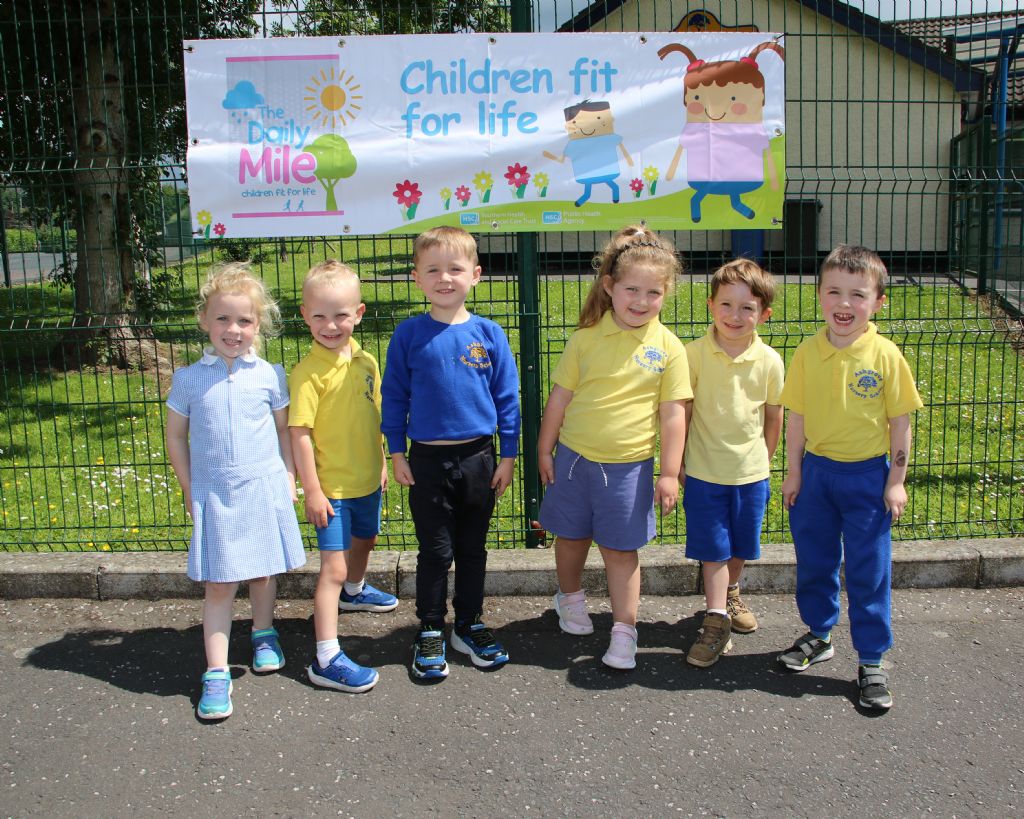 photo 4 ashgrove nursery pupils walk a daily mile