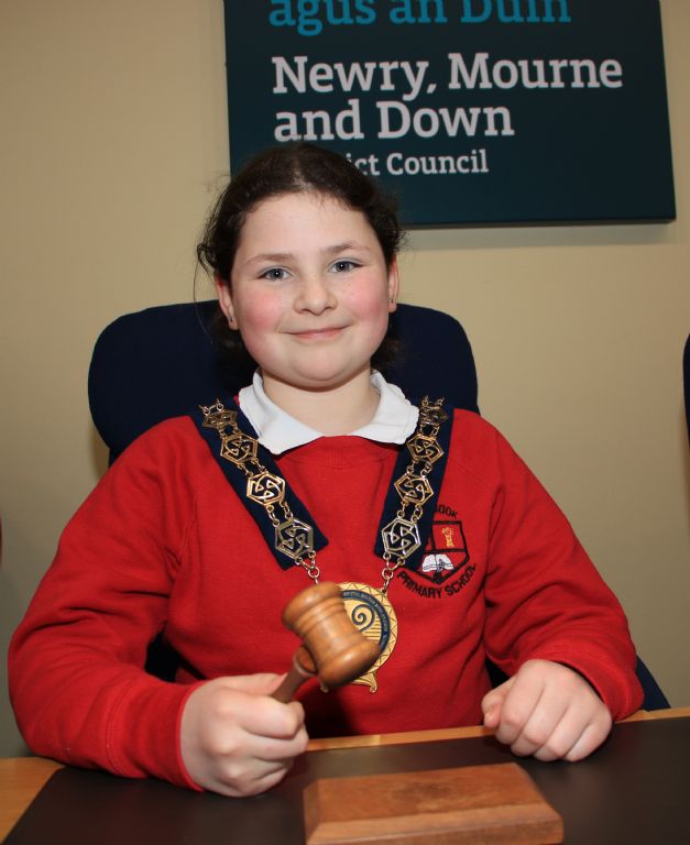photo 4 bessbrook ps school council visit council offices